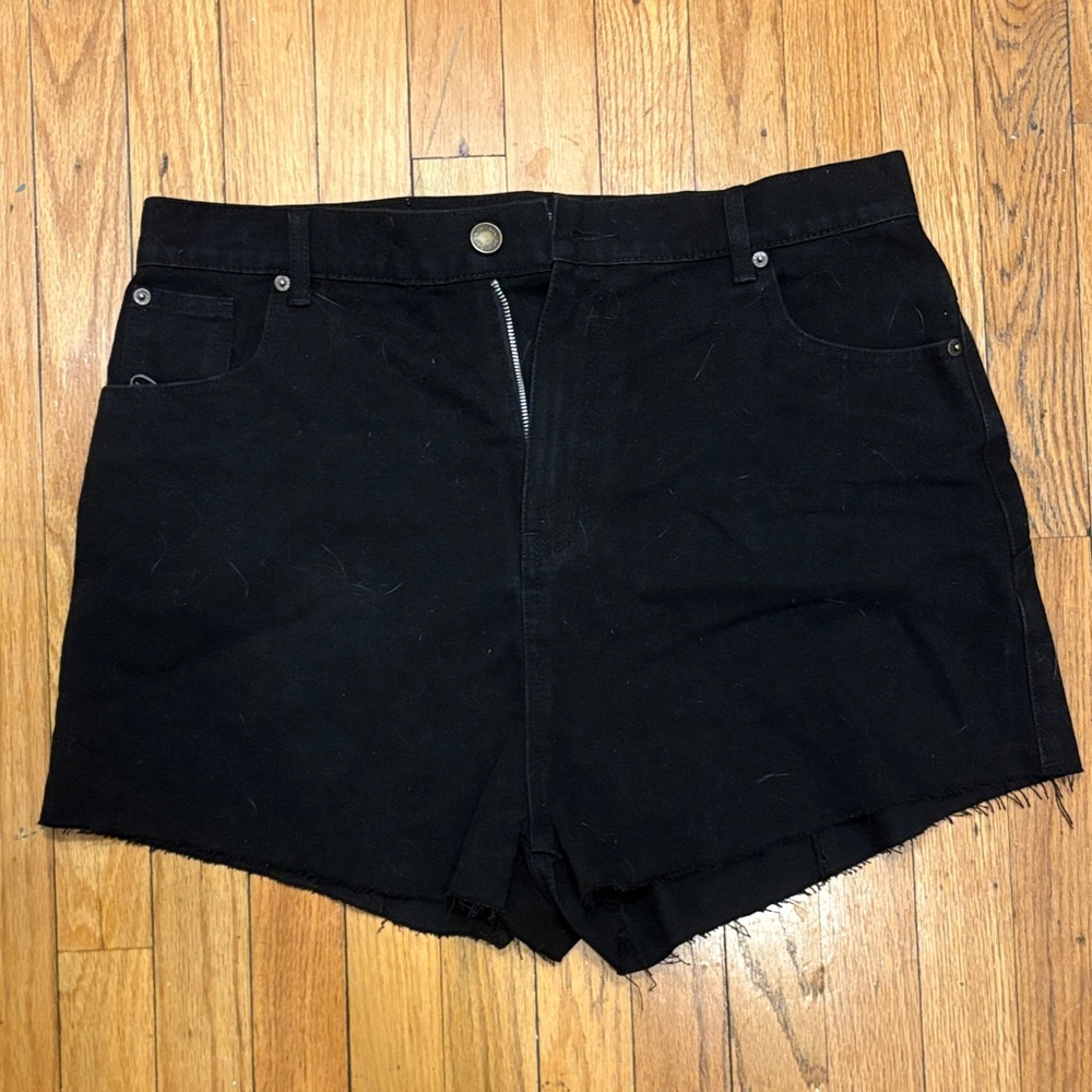 Nasty Gal Black Jean Shorts